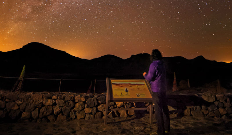Observación de estrellas en el Teide
