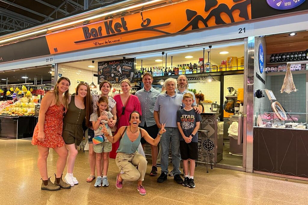 Déjeuner au marché alimentaire de Barcelone