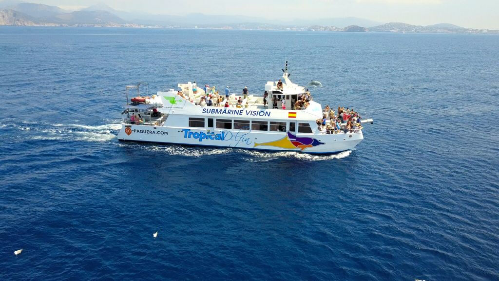 Santa Ponsa: Crucero y barco con fondo de cristal al Puerto de Andratx