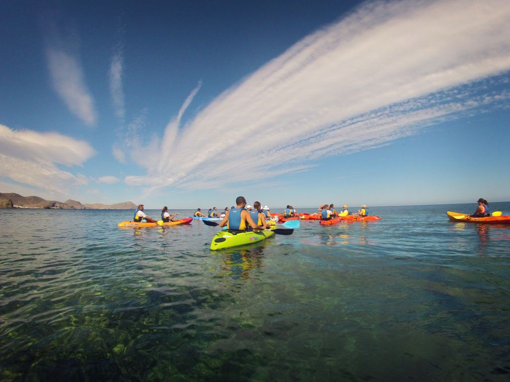 Cabo de Gata : kayak sur la falaise