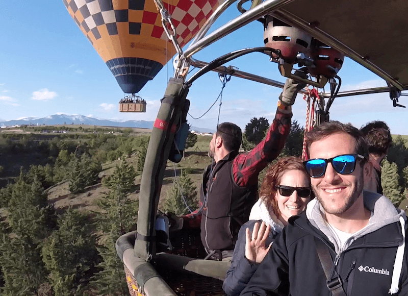 Volo in mongolfiera su Toledo con trasporto da Madrid