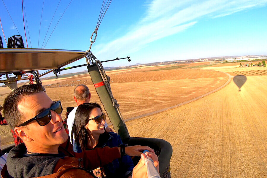 Volo in mongolfiera su Toledo con trasporto da Madrid