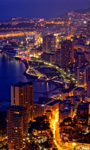 Monaco et Monte-Carlo de nuit