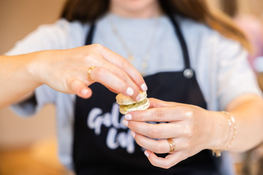 Aula de francês em Macaron