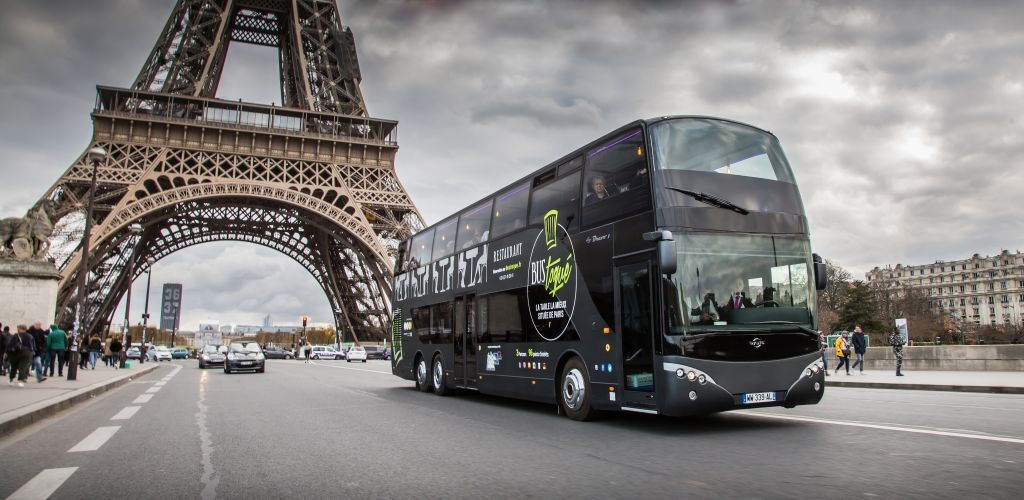 Bus Toqué Paris: le Champs-Elysées: Comida Bistronómica