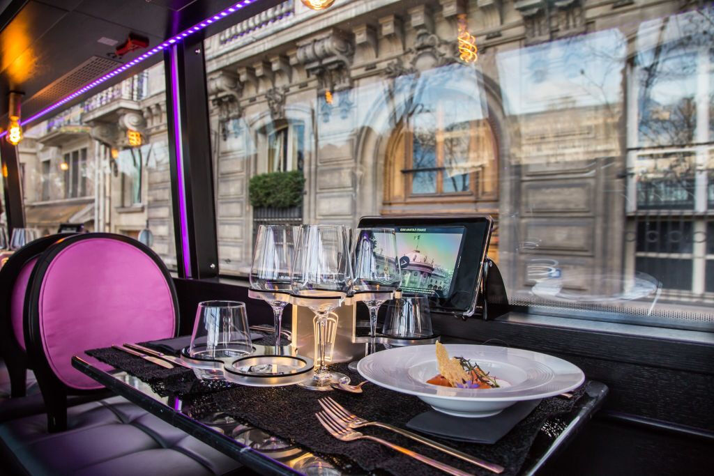 Bus Toqué Paris: le Champs-Elysées: Comida Bistronómica