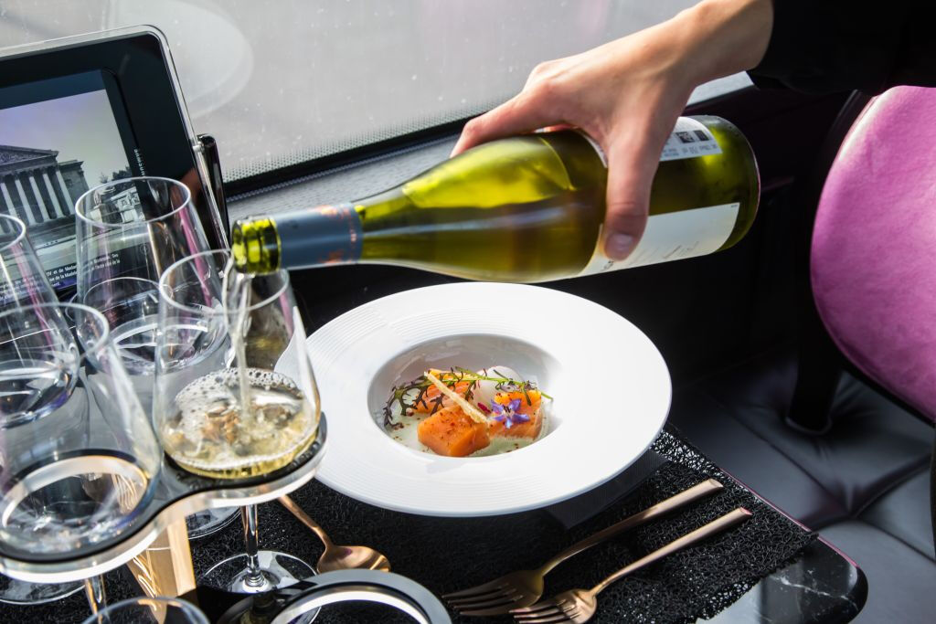 Bus Toqué Paris: le Champs-Elysées: Comida Bistronómica