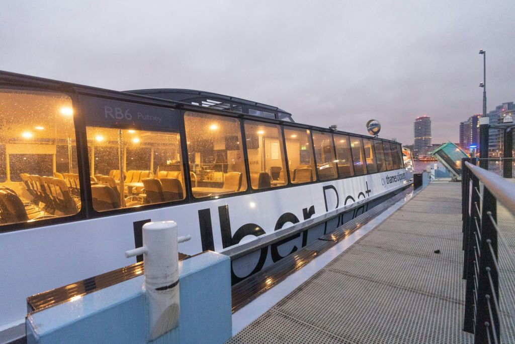 Uber Boat de Thames Clippers: Trayecto de ida