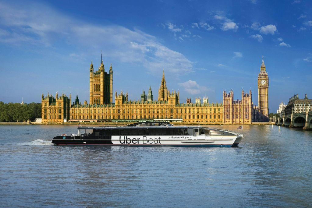 Uber Boat de Thames Clippers: Trayecto de ida