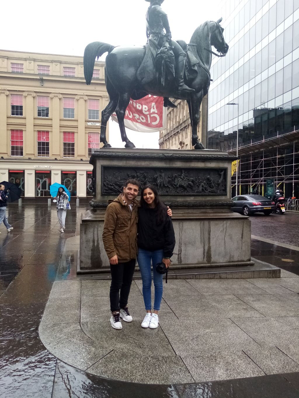 Caminhada pelo centro da cidade de Glasgow