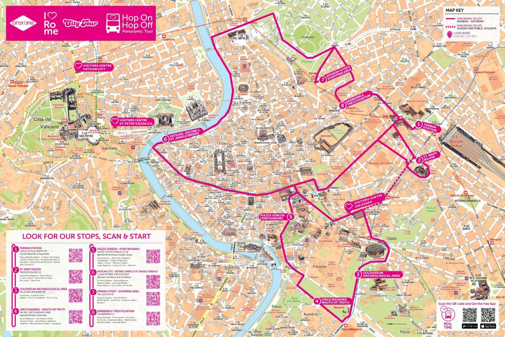 I Love Rome - Tour Panoramico su Autobus Hop-on Hop-off