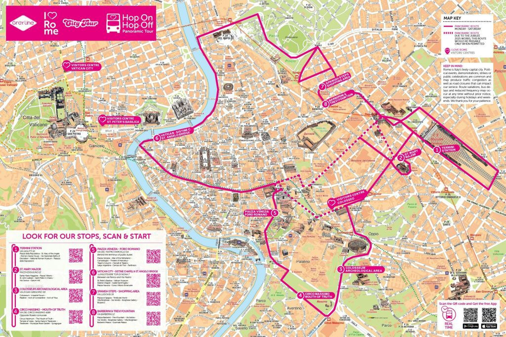 I Love Rome - Tour Panoramico su Autobus Hop-on Hop-off
