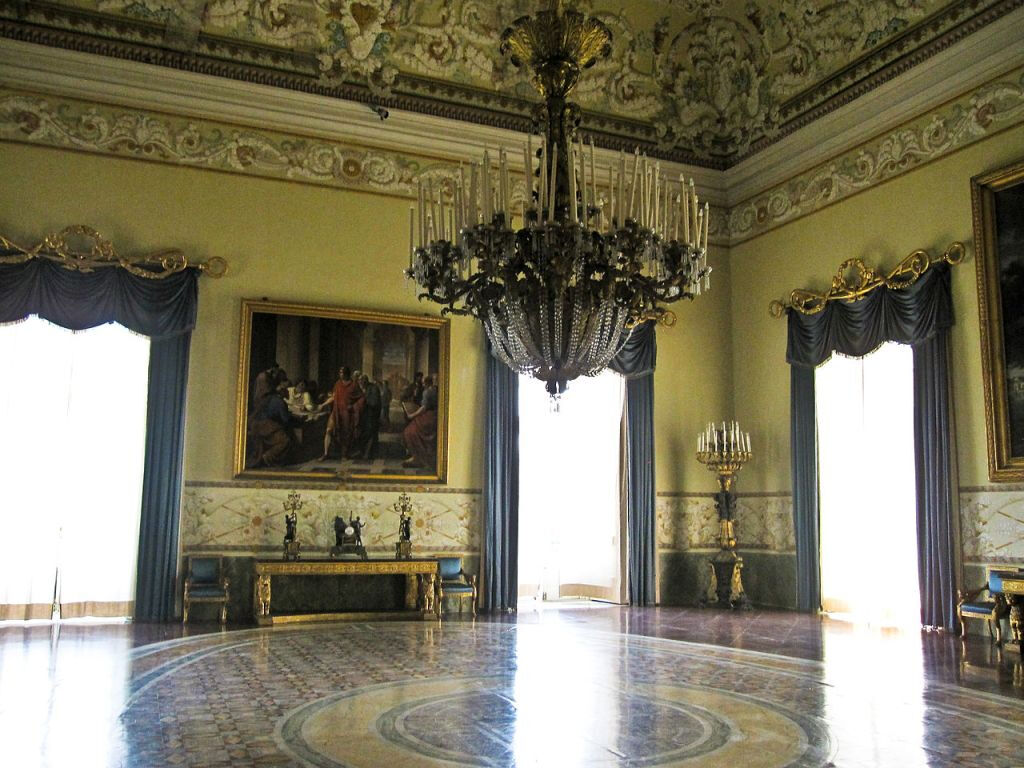 Entrée au musée de Capodimonte avec carte postale Pemcards