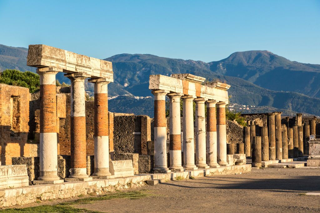 Pompei: Ingresso + Trasporto di andata e ritorno da Roma