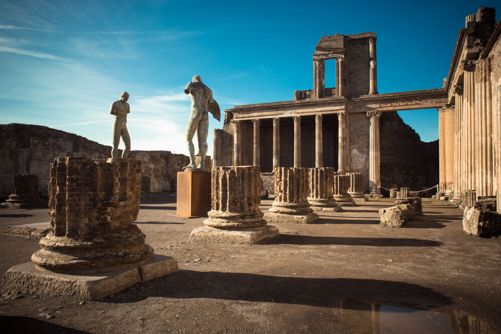 Pompei: Ingresso + Trasporto di andata e ritorno da Roma