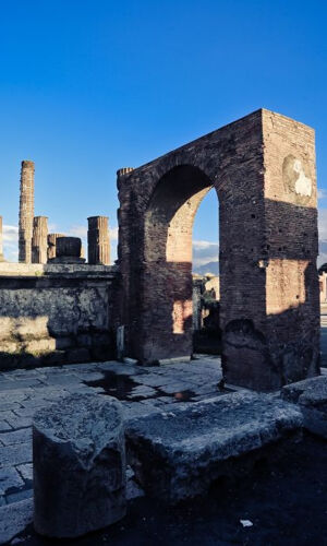 Pompei: Ingresso senza code e visita guidata + pranzo + gita di un giorno da Roma