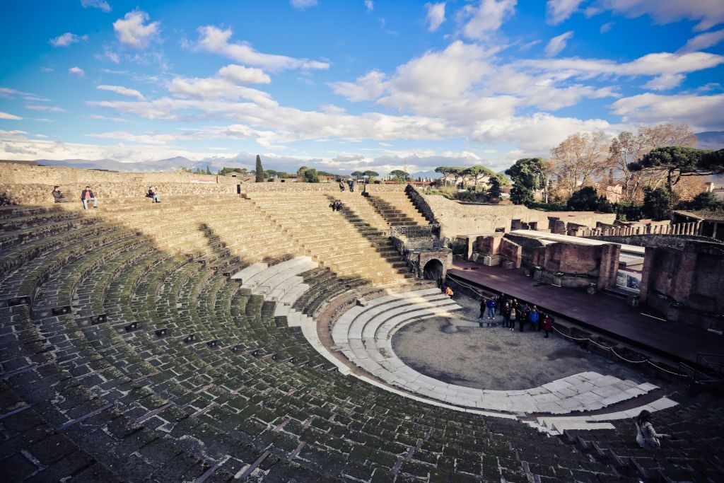 Pompéia: Entrada sem fila e visita guiada + almoço + excursão de um dia saindo de Roma