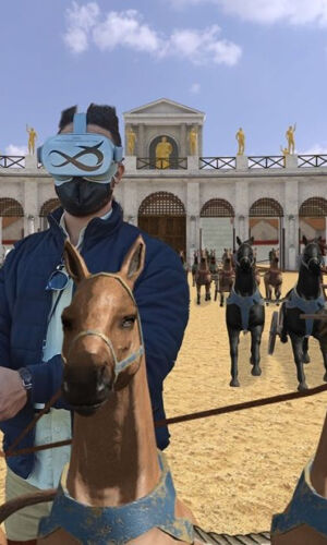 Gioco di corsa in realtà virtuale del Circo Massimo