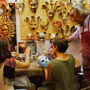 Fabricación de máscaras de carnaval en Venecia