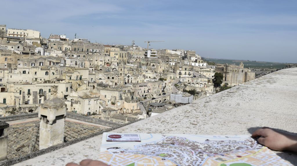 Tour a pé por Matera em inglês, espanhol e alemão