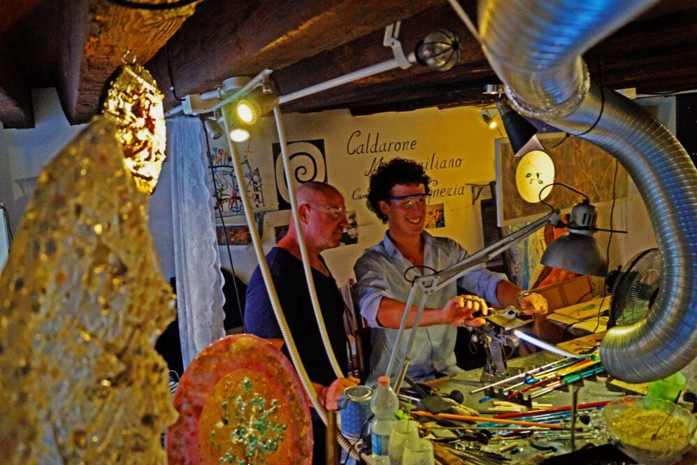 Corso privato di soffiatura del vetro a Venezia