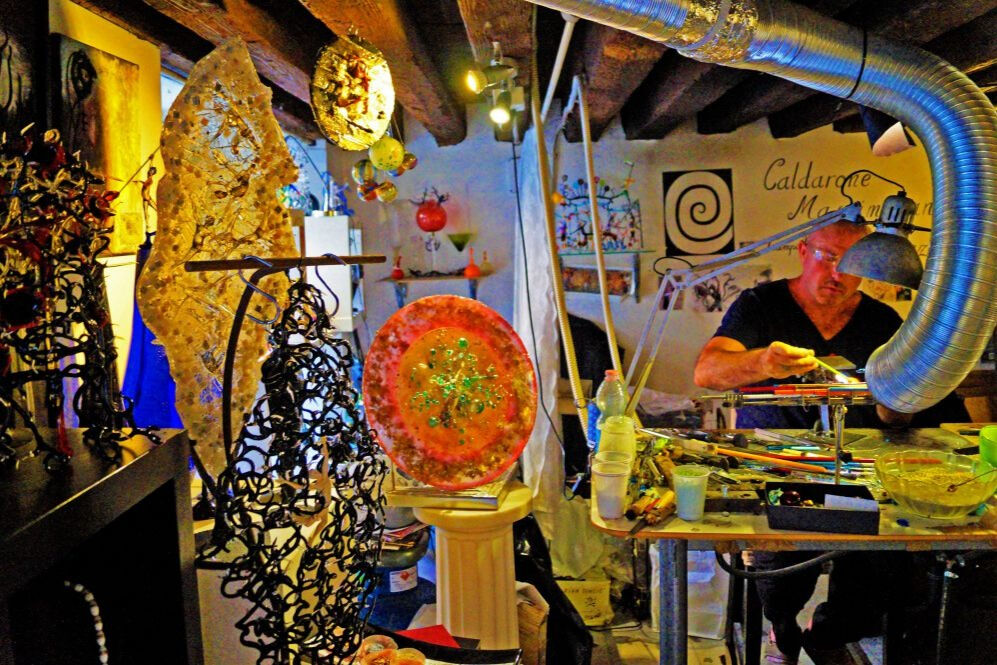 Corso privato di soffiatura del vetro a Venezia