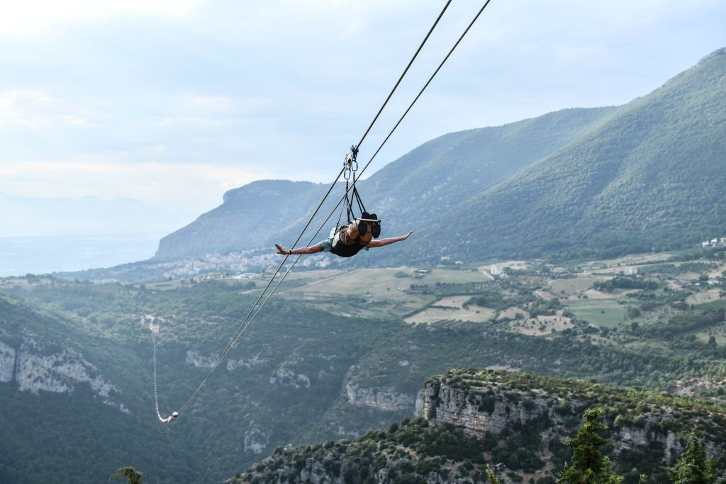 Zipline di Trentinara (SA) - Cilento in Volo