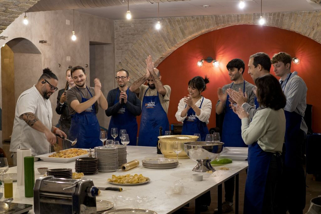 Roma: Fabricação de massas e degustação de vinhos em Trastevere
