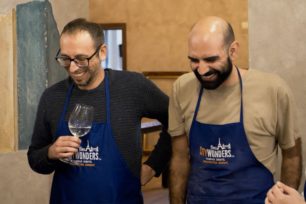 Roma: Fabricação de massas e degustação de vinhos em Trastevere
