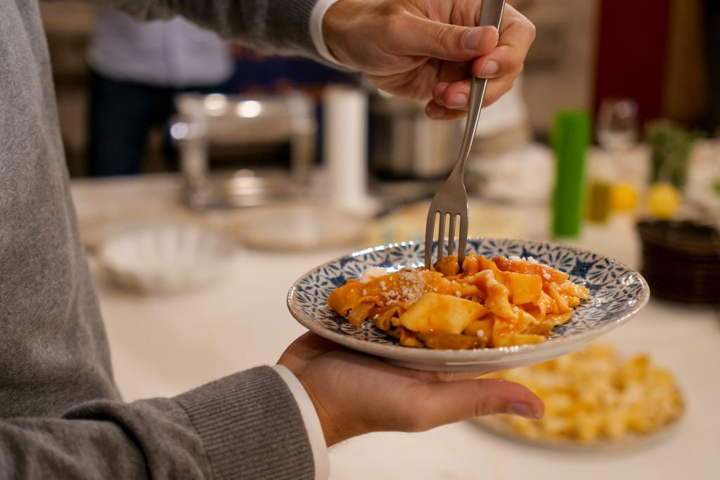 Roma: Fabricação de massas e degustação de vinhos em Trastevere