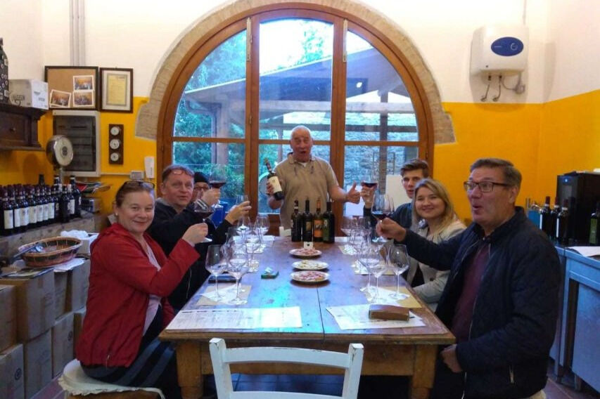 Chianti e San Gimignano, andata e ritorno da Firenze: Degustazione di vini in vigna + pranzo