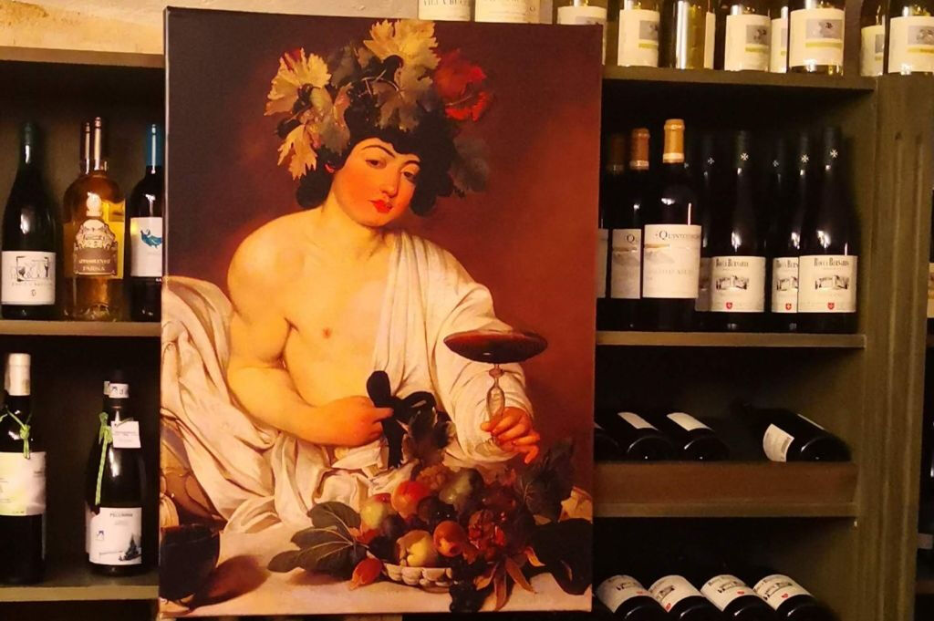 Roma: Degustação de vinhos locais + visita guiada à pintura de Caravaggio