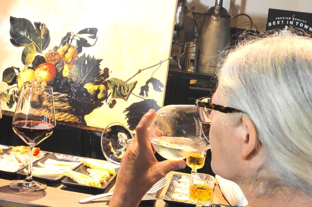 Roma: Degustação de vinhos locais + visita guiada à pintura de Caravaggio