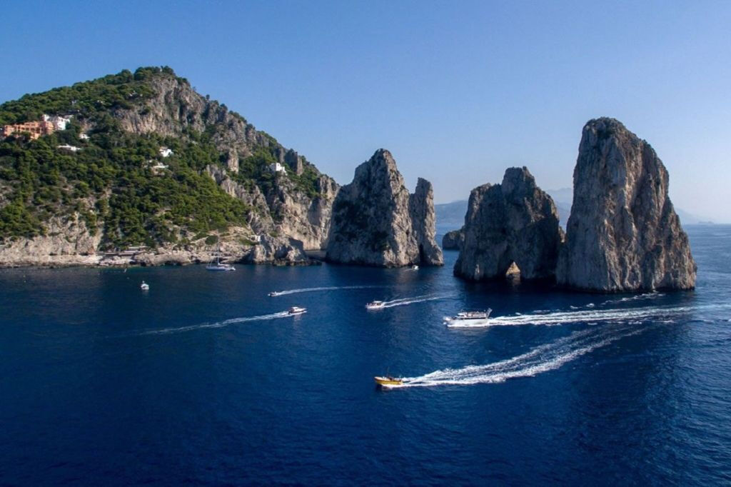 Capri e Sorrento: Passeio de barco saindo de Nápoles + degustação de sorvete