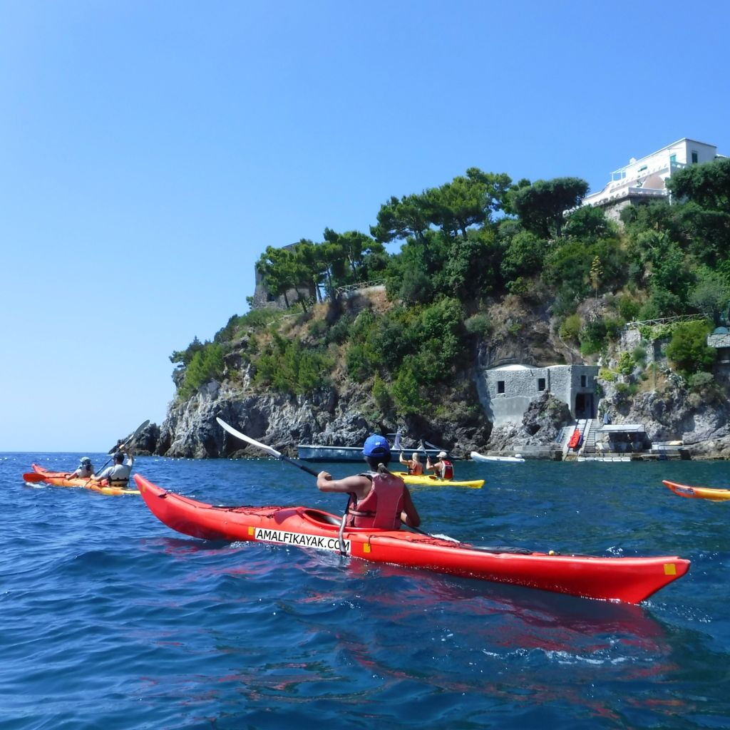 Tour de 3 horas en kayak por la costa de Amalfi