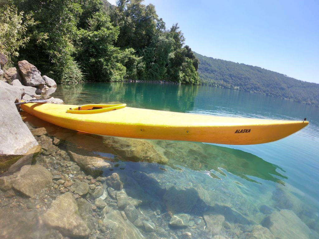 Passeio de caiaque no Lago Albano