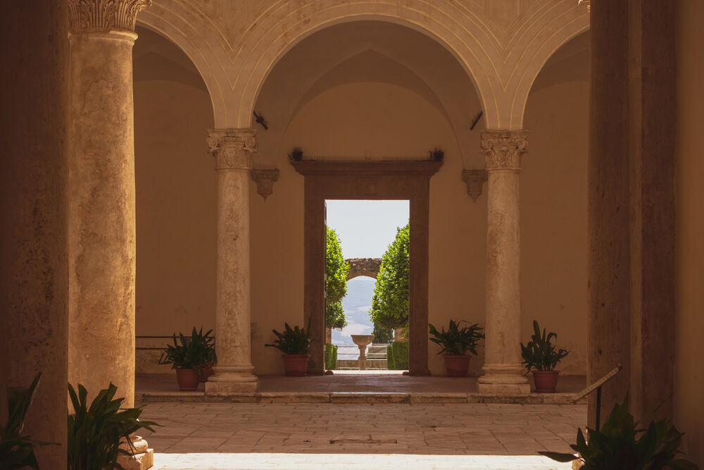 Palazzo Piccolomini di Pienza: Entrada