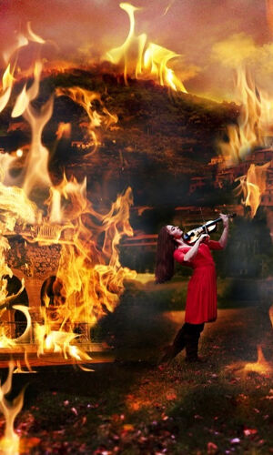Spettacolo dal vivo Roma in fiamme