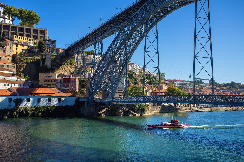 Oporto: Tour en bus turístico Yellow Bus, crucero por el río y visita a bodega