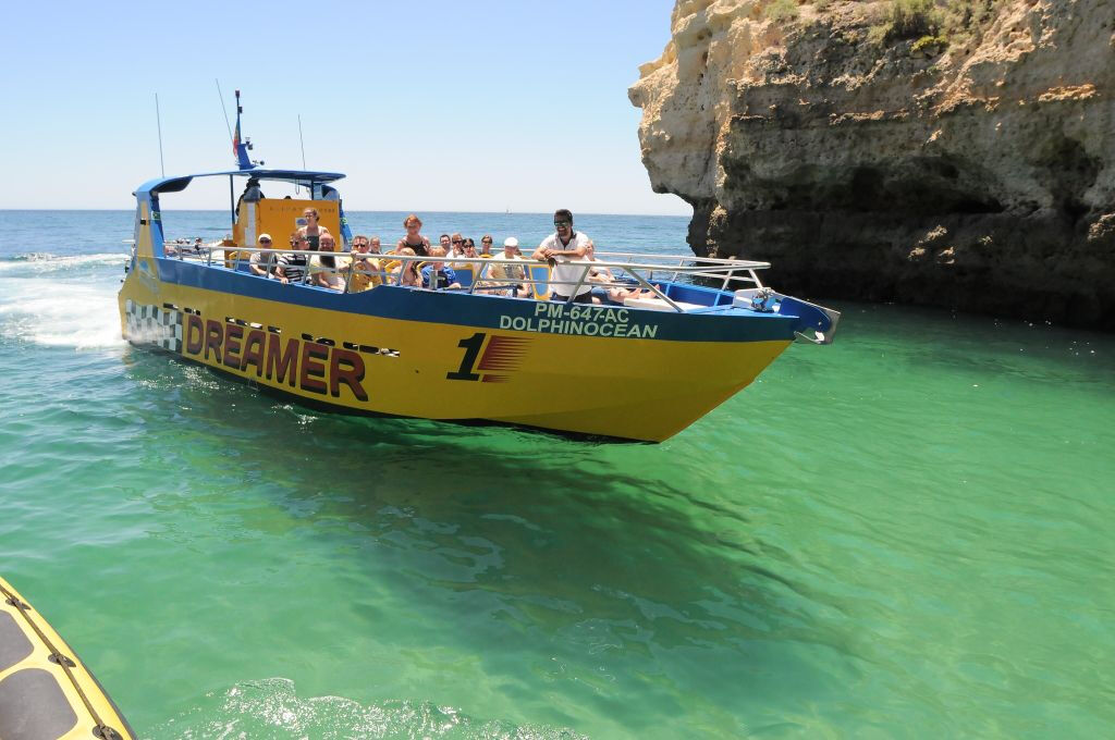 Excursión en lancha de cuevas y observación de delfines desde Albufeira
