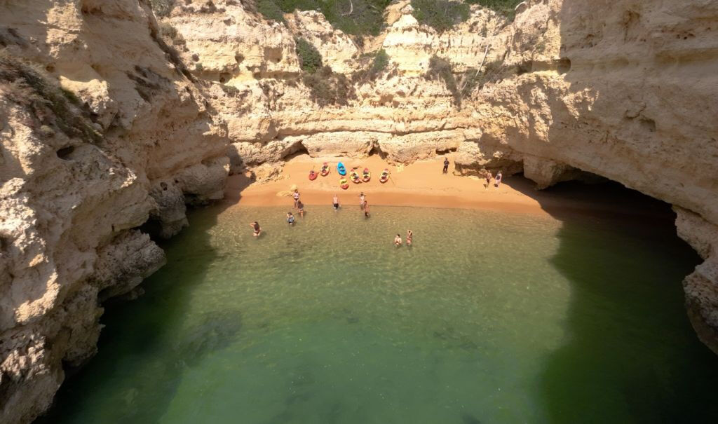 Caves and Wild Beaches Kayak Tour from Armação de Pera