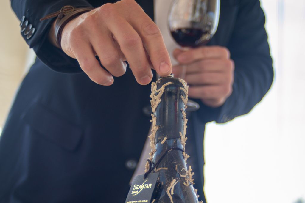 Excursion à la voile et dégustation de vins sous-marins à bord