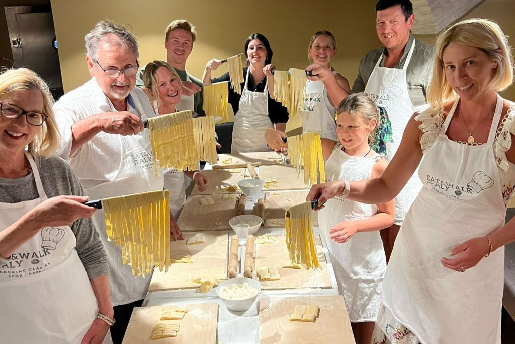Roma: Aula de fabricação de massas Fettuccine e Maltagliati