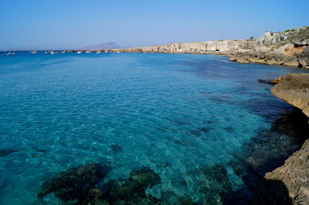 Favignana et Levanzo : Tour de l'île en bateau à côtes depuis Trapani