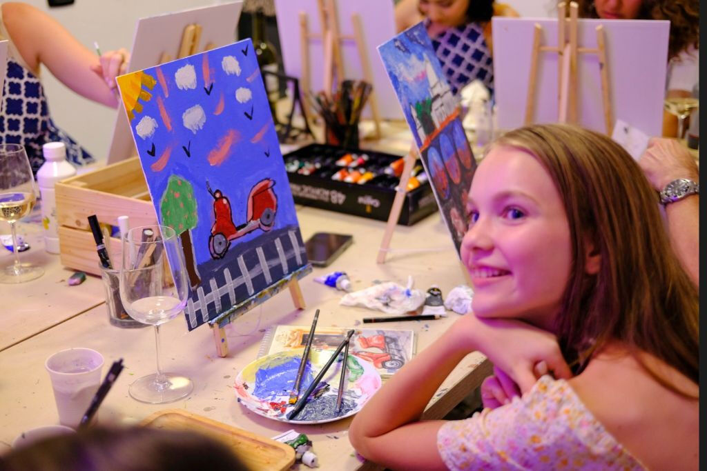 Paint and Wine Class, Tipsy Art Class in Rome