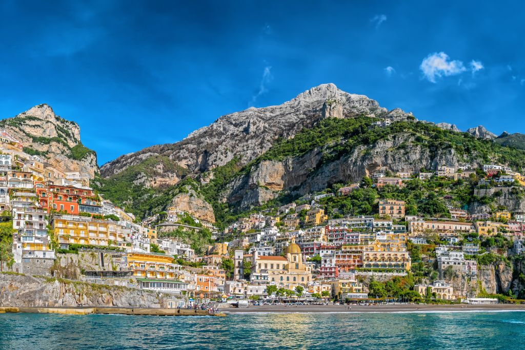 Amalfi e Positano: passeio de barco + ida e volta de Pompeia