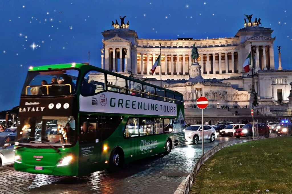 Green Line Tours Roma: Ônibus noturno Hop On Hop Off