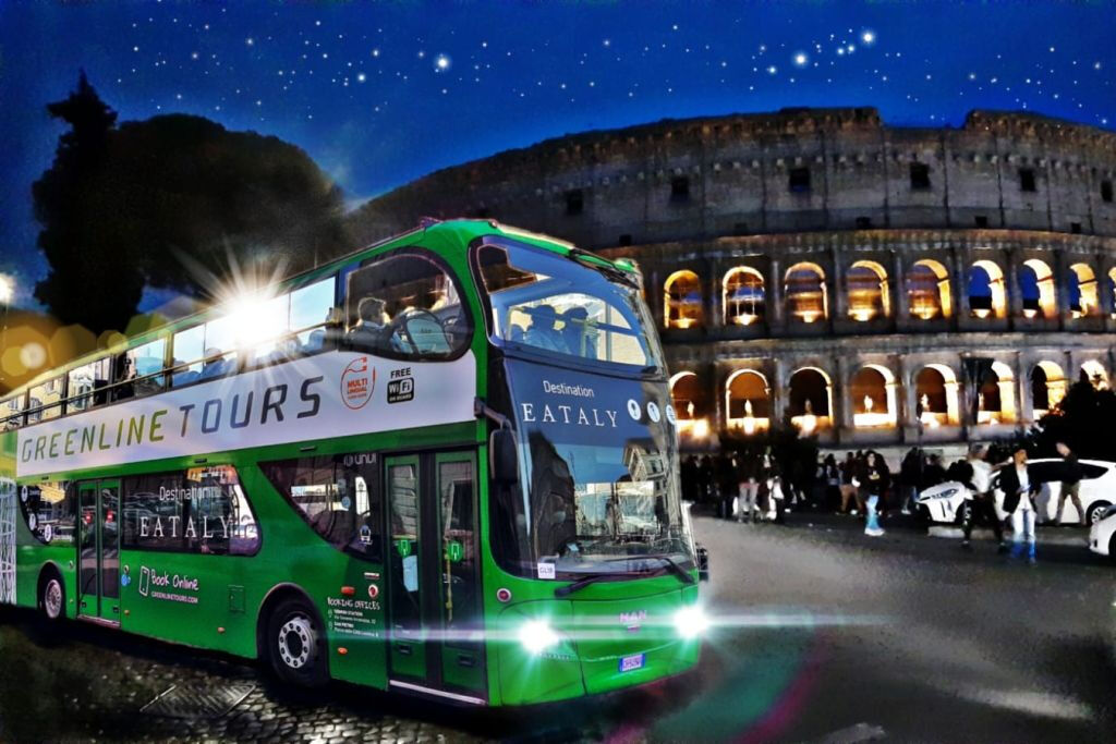 Green Line Tours Roma: Ônibus noturno Hop On Hop Off