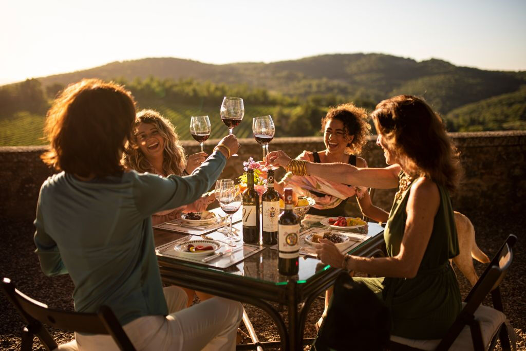 Siena: Degustação de vinhos + Bruschetta em um vinhedo da Toscana