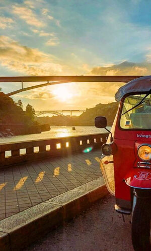 Porto : Visite de la ville en tuk tuk + visite guidée de la cave à vin de Porto avec dégustations
